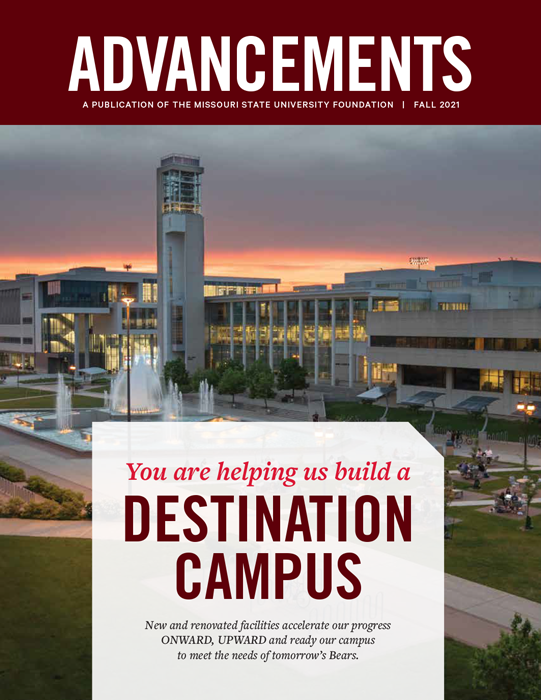 Fall 2021 Advancements Magazine cover