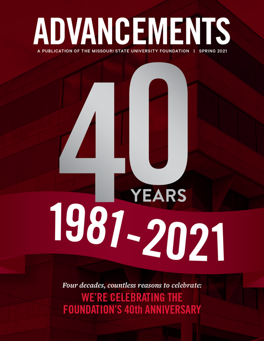 Spring 2021 Advancements Magazine cover