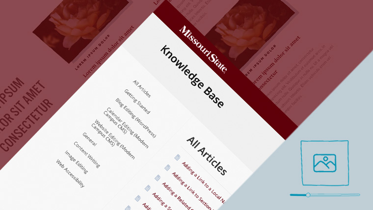 Abstract image featuring Missouri State WSD Knowledge Base