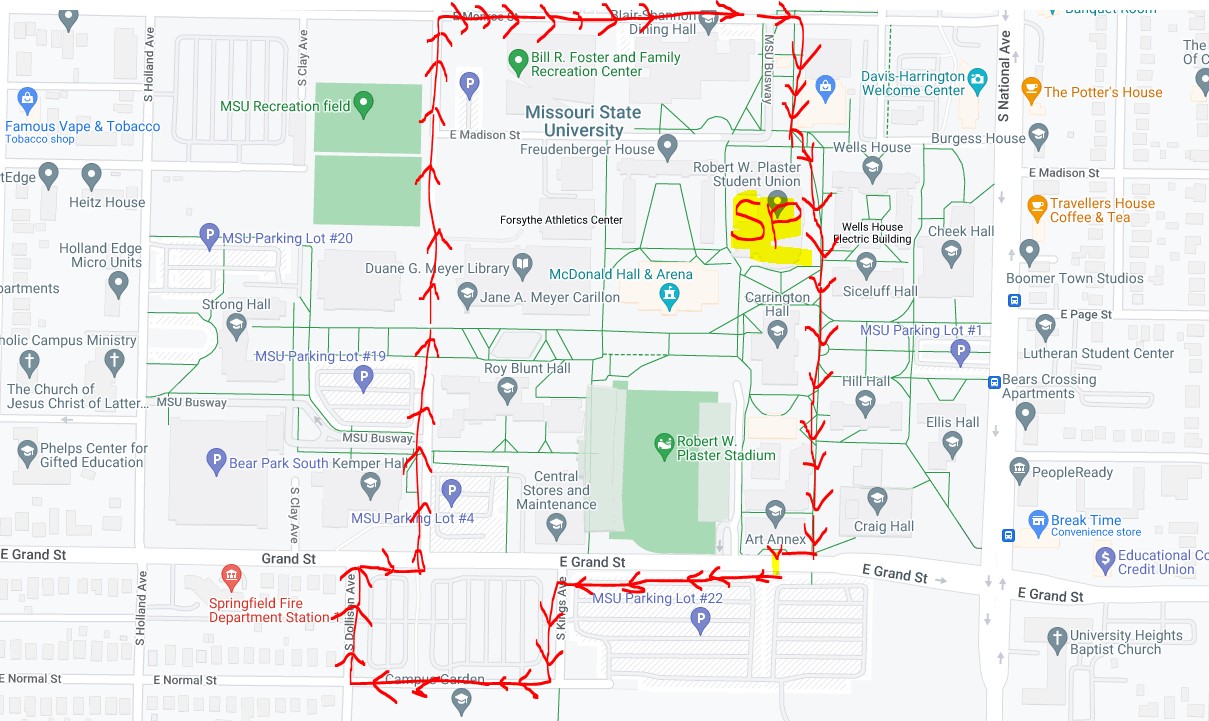 Recovery Walk Map