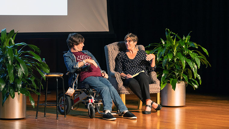 Zach Anner at the Public Affairs Conference. 
